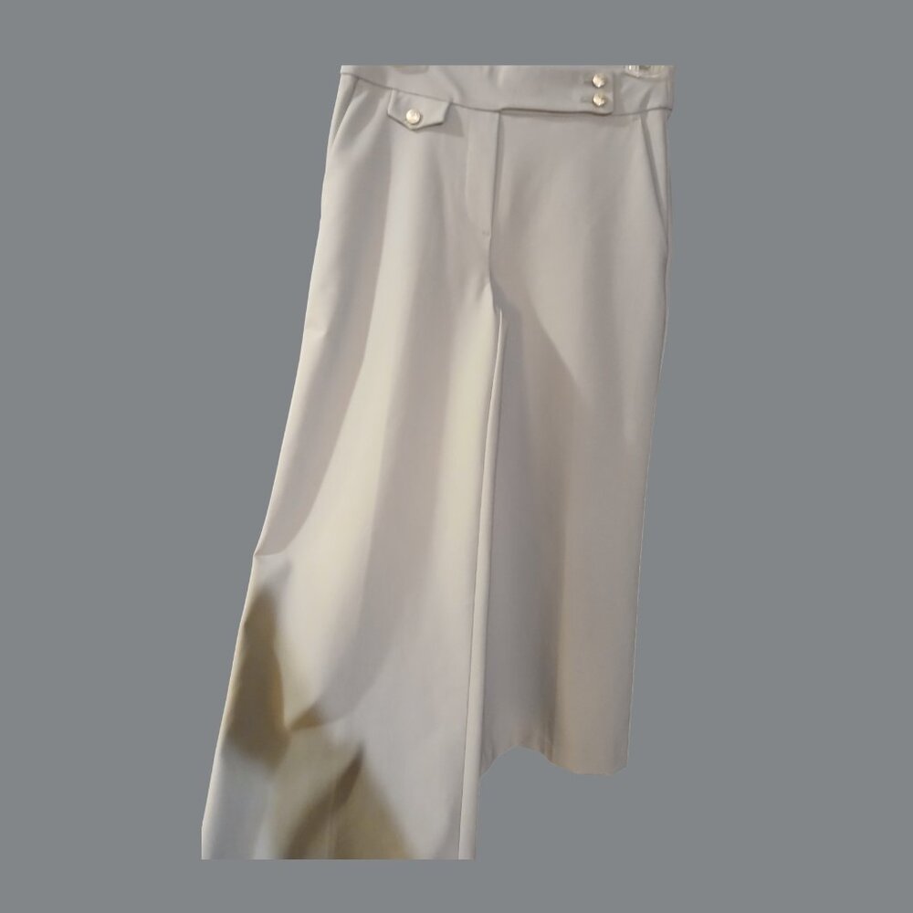 HAVER & BLAIR OF LONDON Grey High-Rise Wide Leg Pants XS - Picture 5 of 14